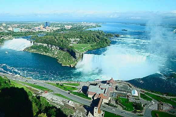 NIAGARA FALLS ON USA AND CANADA